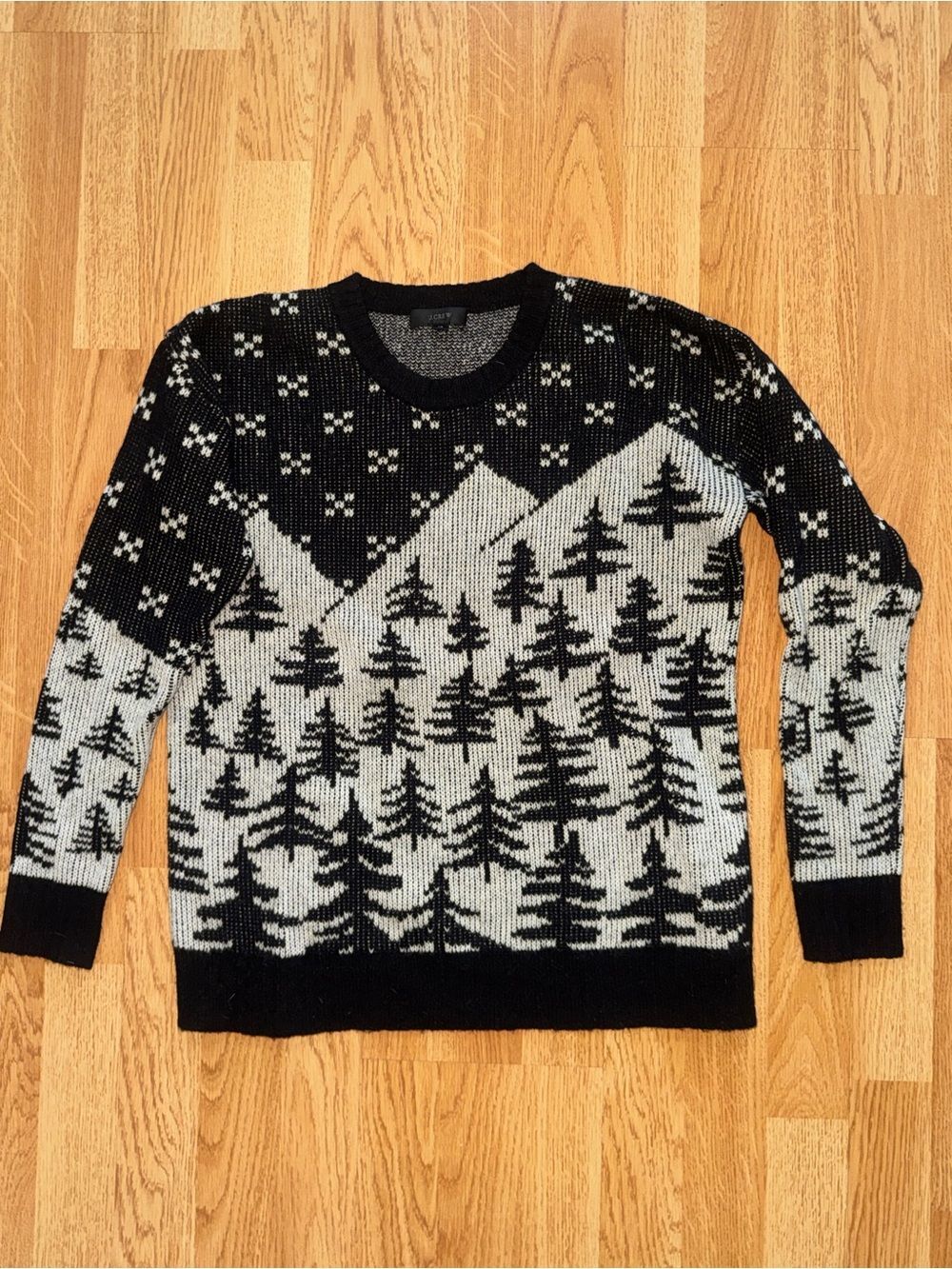 EUC J.Crew Women’s Mountain Wool Ski Forest Sweater- xs